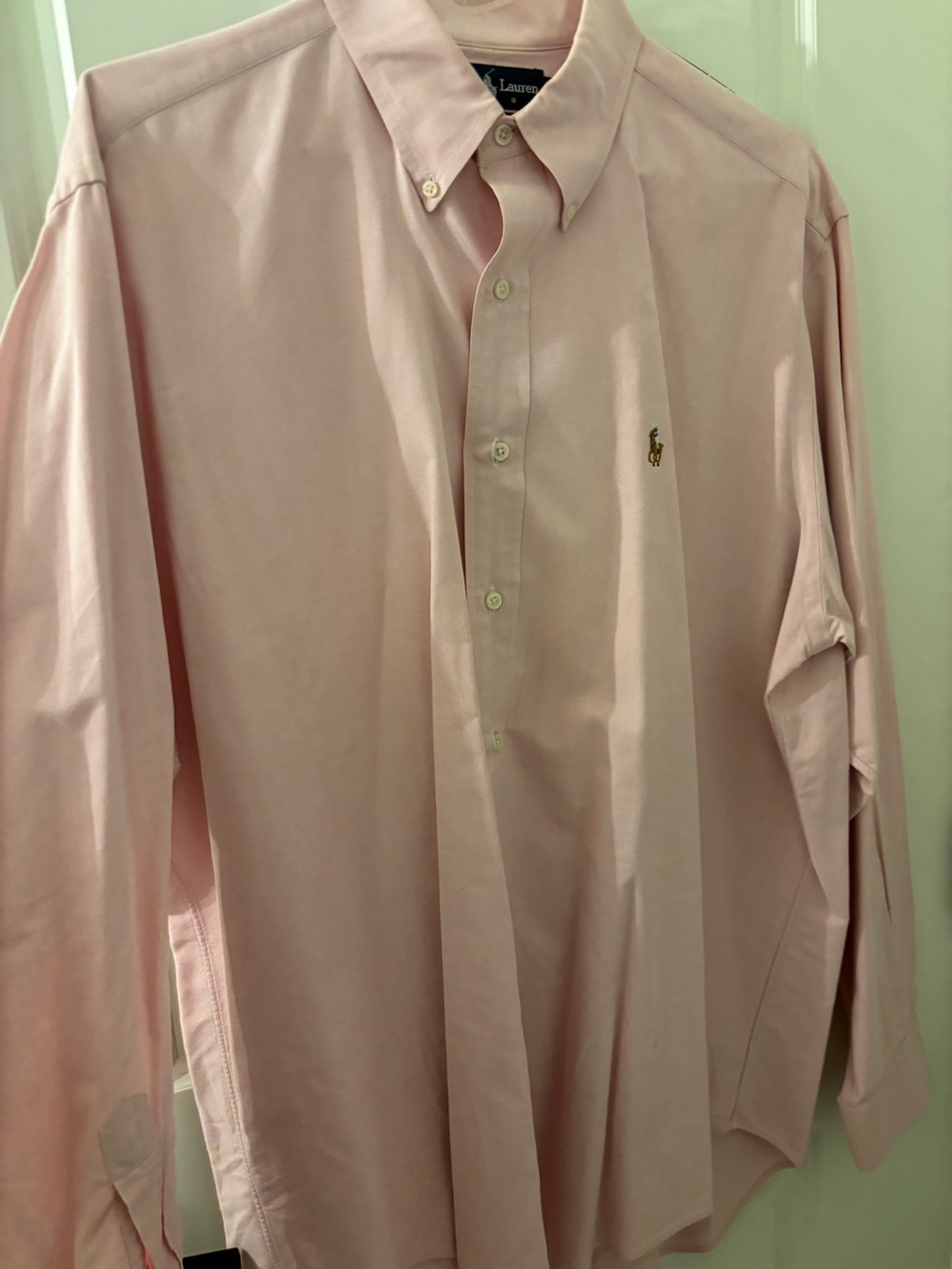 Ralph Lauren Yarmouth Button Down Shirt 16 1/2 by 35 Neck